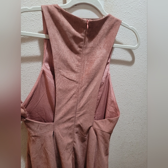 Mauve pink Aline dress, Suede feel, NWT - Picture 5 of 7